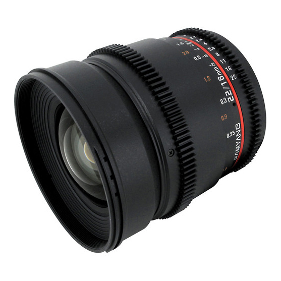 Samyang 16mm T2.2 VDSLR ED AS UMC CS II za Canon - 3